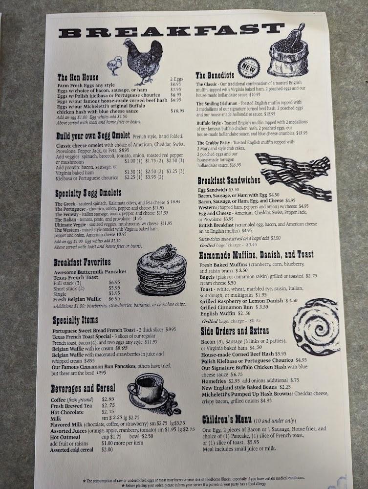 Micheletti's Restaurant Menu image 3